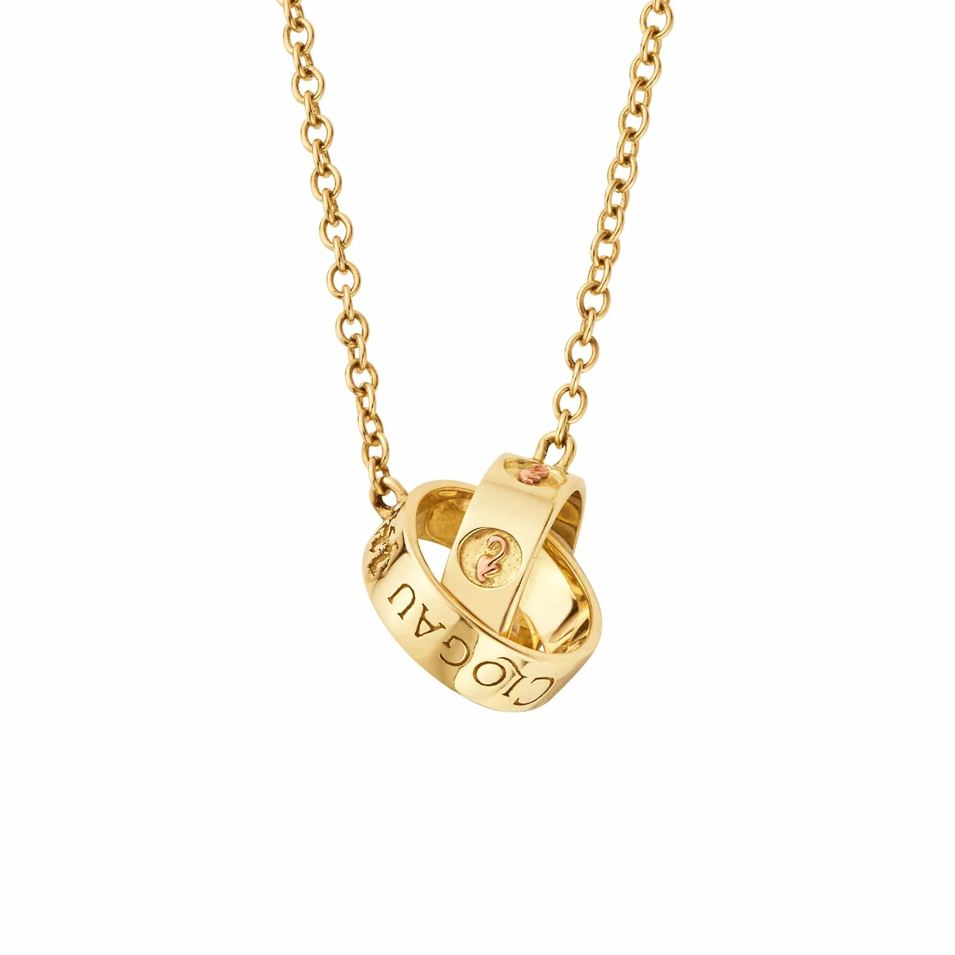 Featured image for “Insignia 9ct Solid Gold Linked Ring Necklace”