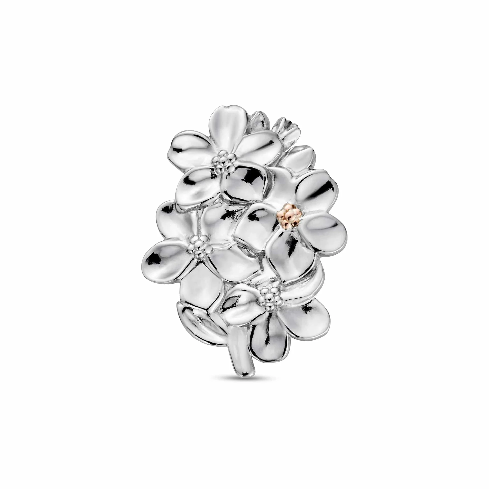 Featured image for “Nature's Wonder Sterling Silver Forget-Me-Not Brooch”